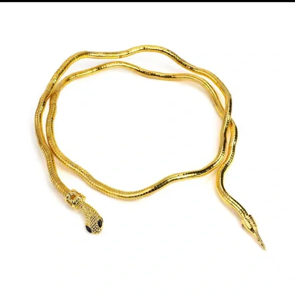 Snake Necklace For Adjustable Punk Snake Choker Snake Bracelet Hollween Jewelry - Picture 5 of 16